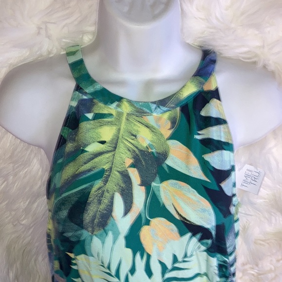 TIME AND TRU Floral Halter Swing Dress - Picture 15 of 15